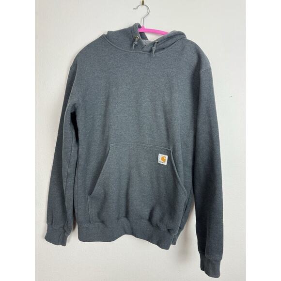 Carhartt Original Fit Long Sleeve Gray Pullover Workwear Hoodie Men's Small - Picture 1 of 7